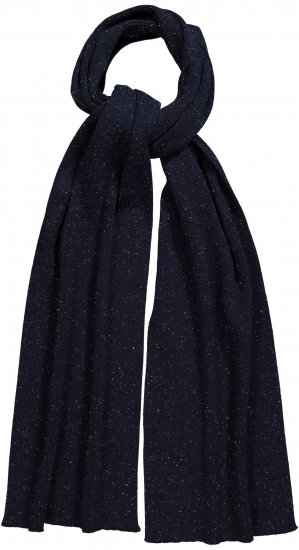 Ulla Popken Textured Speckled Scarf Navy - Aksesuarai - 