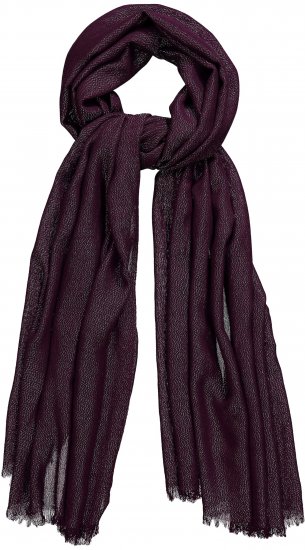 Ulla Popken Metallic Shimmer Scarf Red - Aksesuarai - 