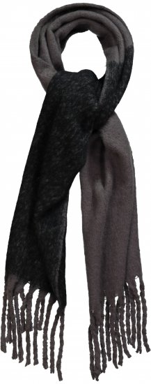 Ulla Popken Fringed Edge Boucle Scarf Green - Aksesuarai - 