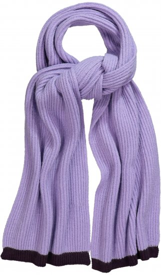 Ulla Popken Two Tone Knit Scarf Lavender - Aksesuarai - 