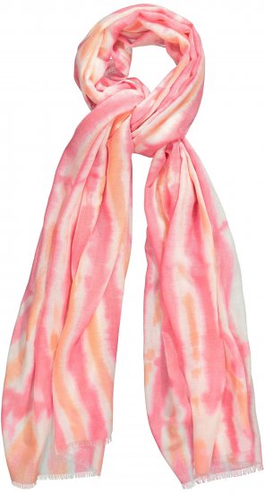 Ulla Popken Tie Dye Striped Scarf Magenta Pink - Aksesuarai - 