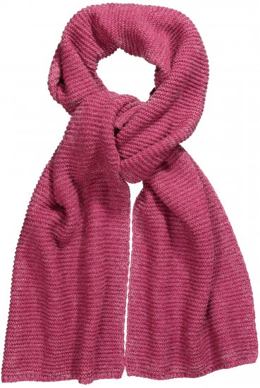 Ulla Popken Garter Stitch Knit Scarf Pink - Aksesuarai - 