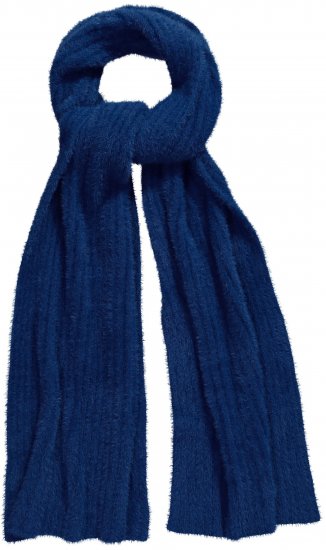 Ulla Popken Ribbed Knit Scarf Navy - Aksesuarai - 