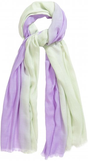 Ulla Popken Fringed Ombre Scarf Pistachio - Aksesuarai - 