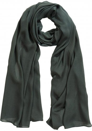 Ulla Popken Lightweight Scarf Olive Grey - Aksesuarai - 