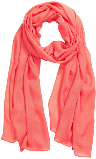 Ulla Popken Lightweight Scarf Coral Pink - Aksesuarai - 