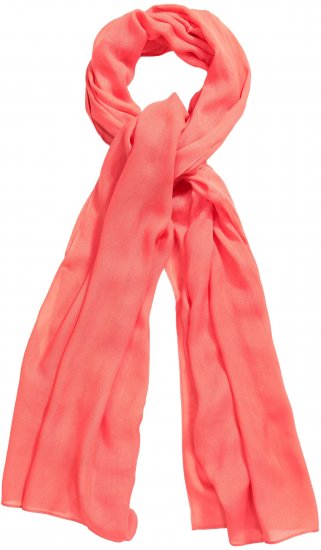 Ulla Popken Lightweight Scarf Coral Pink - Aksesuarai - 