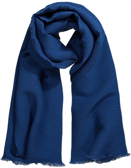Ulla Popken Pleated Lightweight Scarf Dark Blue - Aksesuarai - 