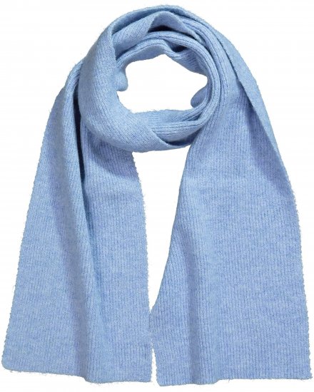 Ulla Popken Ribbed Knit Scarf Blue - Aksesuarai - 