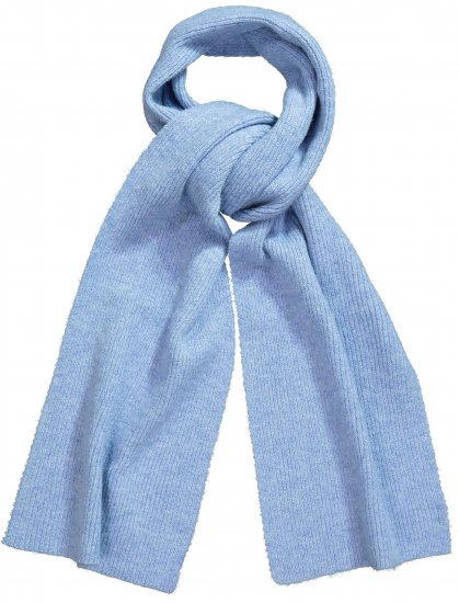 Ulla Popken Ribbed Knit Scarf Blue - Aksesuarai - 