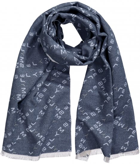 Ulla Popken Smyle Reversible Scarf Navy - Aksesuarai - 