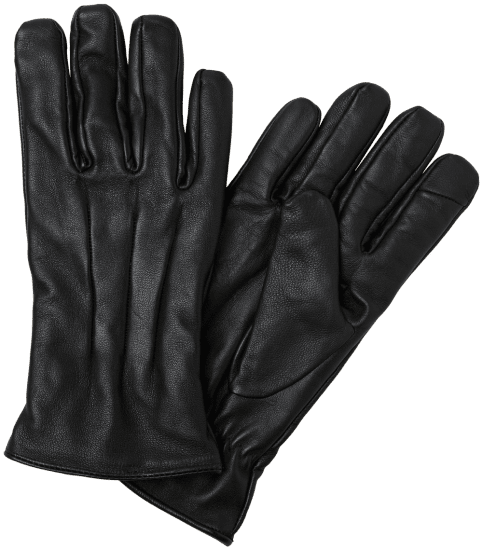 Jack & Jones Montana Leather Gloves Black - Aksesuarai - 