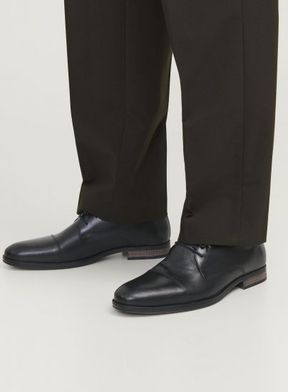 Jack & Jones Raymond Leather Shoes Anthracite - Vyriški batai 40-52 - 