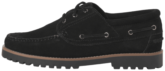 Jack & Jones Brooklyn Suede Boat Shoes Black - Vyriški Batai 40-52 - 