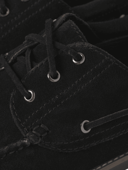 Jack & Jones Brooklyn Suede Boat Shoes Black - Vyriški Batai 40-52 - 