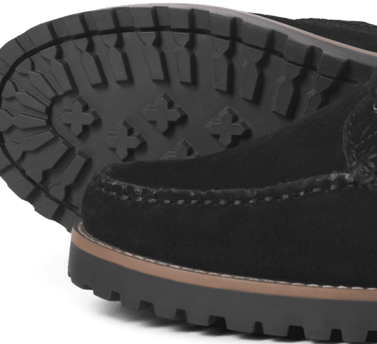 Jack & Jones Brooklyn Suede Boat Shoes Black - Vyriški Batai 40-52 - 