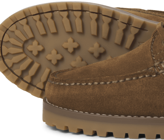 Jack & Jones Brooklyn Suede Boat Loafers Cognac - Vyriški batai 40-52 - 