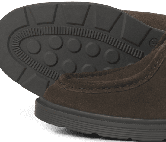 Jack & Jones Austin Suede Moc Brown Stone - Vyriški batai 40-52 - 