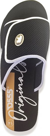 D555 DRAKE Slippers With Velcro Fastening Black - Vyriški batai 40-52 - 