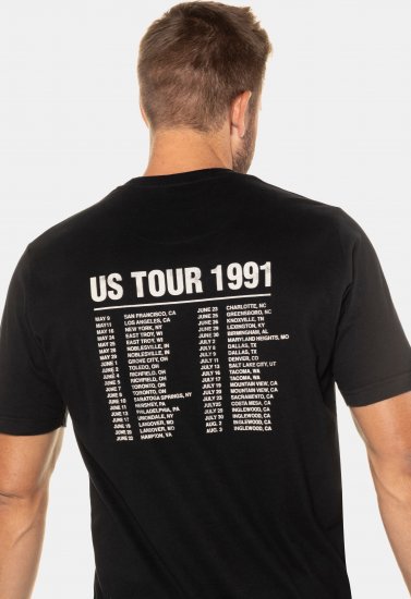 JP1880 Guns N’ Roses Skull Comfort Fit Band T-Shirt Black - Marškinėliai - Marškinėliai - 2XL-14XL