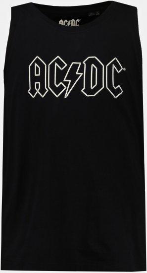 JP1880 AC/DC Graphic Comfort Fit Band Tank Top Black - Marškinėliai - Marškinėliai - 2XL-14XL