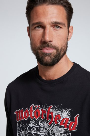 JP1880 Motörhead Graphic Band T-Shirt Black - Marškinėliai - Marškinėliai - 2XL-14XL