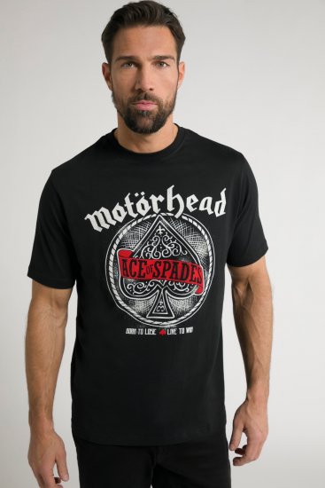 JP1880 Motörhead ACE Graphic Comfort Fit Band T-Shirt Black - Marškinėliai - Marškinėliai - 2XL-14XL