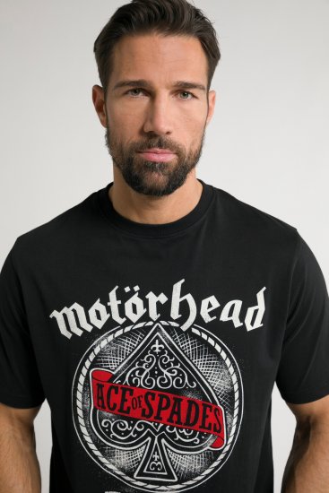 JP1880 Motörhead ACE Graphic Comfort Fit Band T-Shirt Black - Marškinėliai - Marškinėliai - 2XL-14XL