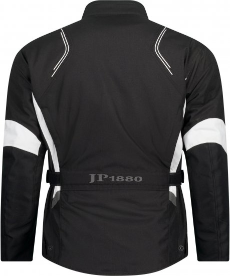 JP1880 Sporty Touring Motorcycle Jacket Black - Motocikliniai drabužiai plius dydžiais - Didelių dydžių motociklininko apranga vyrams