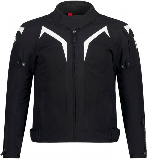 JP1880 3D Mesh Insert Motorcycle Jacket Black - Motocikliniai drabužiai plius dydžiais - Didelių dydžių motociklininko apranga vyrams
