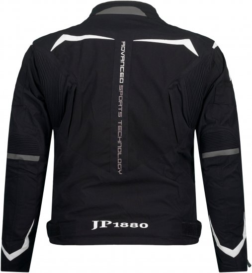 JP1880 3D Mesh Insert Motorcycle Jacket Black - Motocikliniai drabužiai plius dydžiais - Didelių dydžių motociklininko apranga vyrams