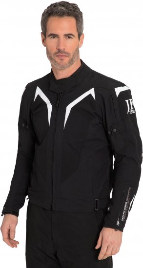 JP1880 3D Mesh Insert Motorcycle Jacket Black - Motocikliniai drabužiai plius dydžiais - Didelių dydžių motociklininko apranga vyrams
