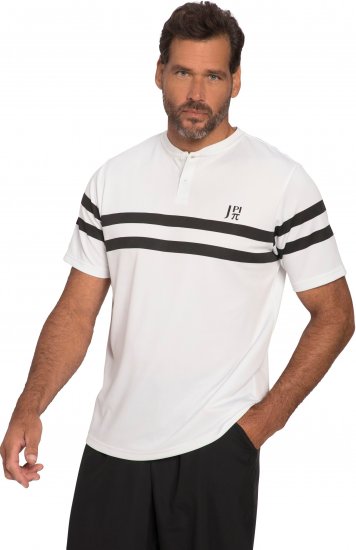  JP1880 Henley Tennis T-Shirt Snow White - Sportiniai drabuziai & outdoor - Dideliu dydziu sportiniai drabuziai vyrams