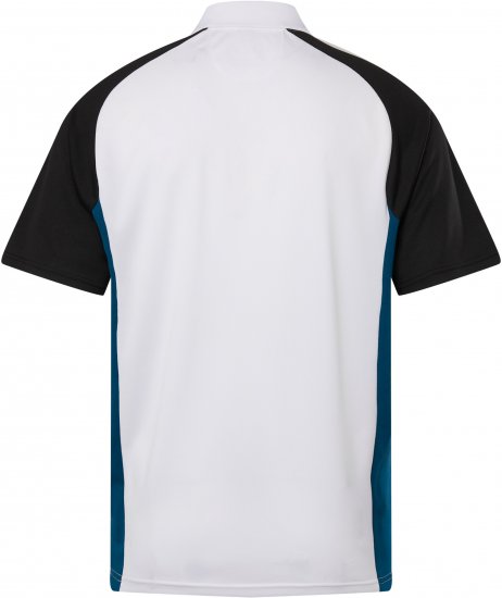 JP1880 FLEXNAMIC® QuickDry Tennis Polo Black-White-Blue - Sportiniai drabuziai & outdoor - Dideliu dydziu sportiniai drabuziai vyrams