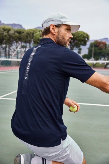 JP1880 FLEXNAMIC® QuickDry Tennis Polo Dark Navy - Sportiniai drabuziai & outdoor - Dideliu dydziu sportiniai drabuziai vyrams