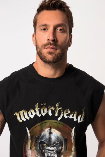 JP1880 Ozzy Motörhead Graphic Band T-Shirt Black - Marškinėliai - Marškinėliai - 2XL-14XL