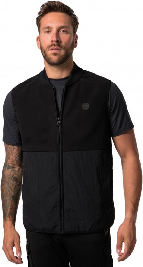 JP1880 Level 2 Double-Layer Fleece Vest Black - Sportiniai drabuziai & outdoor - Dideliu dydziu sportiniai drabuziai vyrams