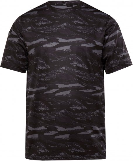 JP1880 QuickDry Graphic Print Tennis T-Shirt Black - Sportiniai drabuziai & Outdoor - Dideliu dydziu sportiniai drabuziai vyrams