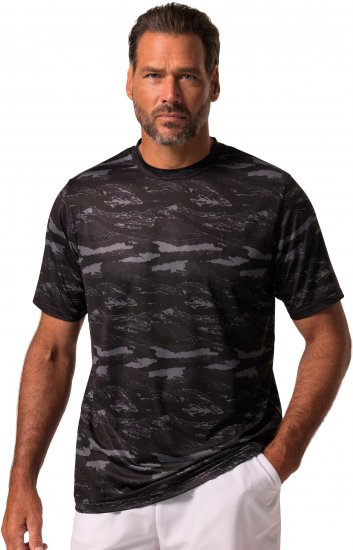 JP1880 QuickDry Graphic Print Tennis T-Shirt Black - Sportiniai drabuziai & outdoor - Dideliu dydziu sportiniai drabuziai vyrams