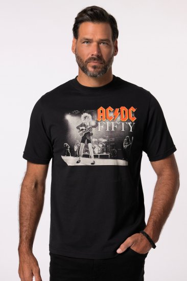 JP1880 AC/DC 50th Anniversary Band Photo T-Shirt Black - Marškinėliai - Marškinėliai - 2XL-14XL