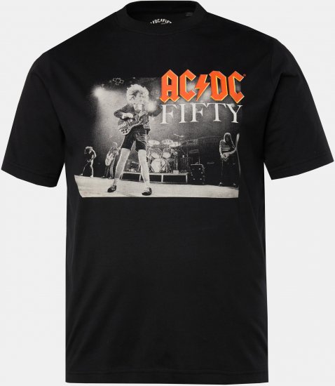 JP1880 AC/DC 50th Anniversary Band Photo T-Shirt Black - Marškinėliai - Marškinėliai - 2XL-14XL