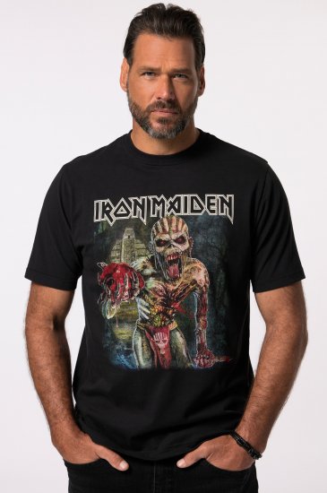 JP1880 Iron Maiden Eddie Attack Band T-Shirt Black - Marškinėliai - Marškinėliai - 2XL-14XL