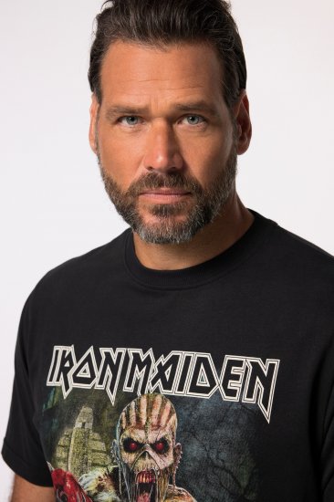 JP1880 Iron Maiden Eddie Attack Band T-Shirt Black - Marškinėliai - Marškinėliai - 2XL-14XL