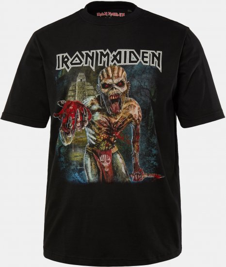 JP1880 Iron Maiden Eddie Attack Band T-Shirt Black - Marškinėliai - Marškinėliai - 2XL-14XL