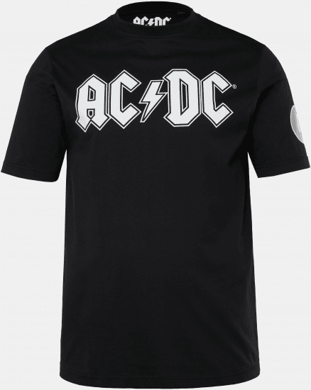 JP1880 AC/DC Classic Logo Band T-Shirt Black - Marškinėliai - Marškinėliai - 2XL-14XL