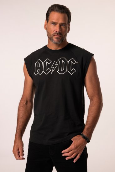 JP1880 AC/DC Classic Logo Band Tank Top Black - Marškinėliai - Marškinėliai - 2XL-14XL