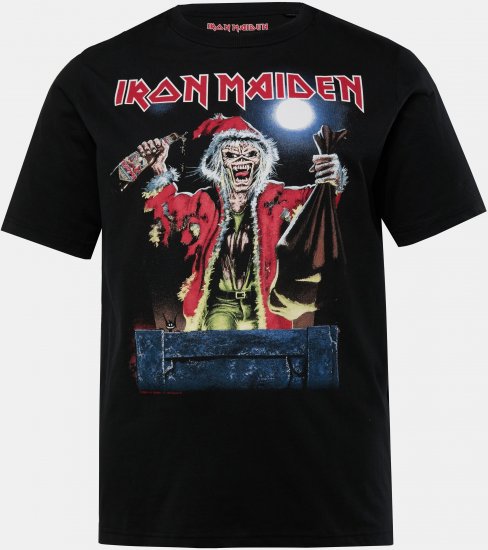 JP1880 Iron Maiden X-Mas Eddie Band T-Shirt Black - Marškinėliai - Marškinėliai - 2XL-14XL