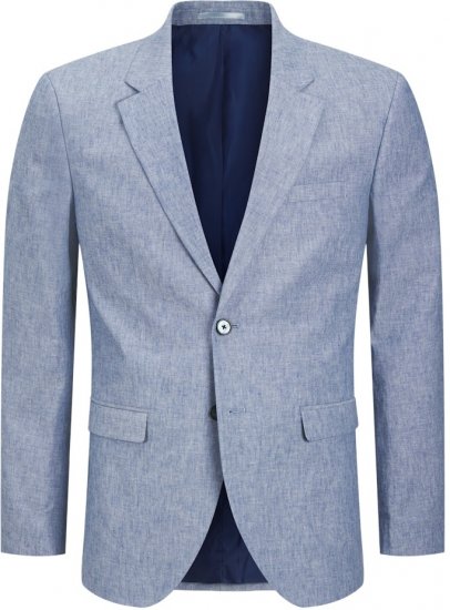 Jack & Jones Riviera Blazer Nautical Blue - Kostiumai ir švarkai - Didelio dydžio kostiumai ir švarkai