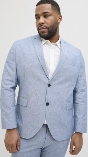 Jack & Jones Riviera Blazer Nautical Blue - Kostiumai ir švarkai - Didelio dydžio kostiumai ir švarkai