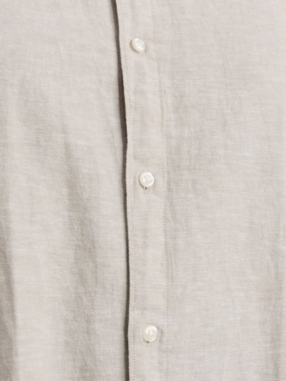Jack & Jones Breeze Linen Blend Long Sleeve Shirt Crockery - Marškiniai - Marškiniai - 2XL-8XL